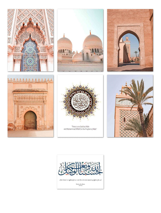 Poster  Abu Dhabi Moschee Arabische Architektur · Wandbilder Wohnzimmer & Schlafzimmer · Deko Print Bilder · ohne Rahmen