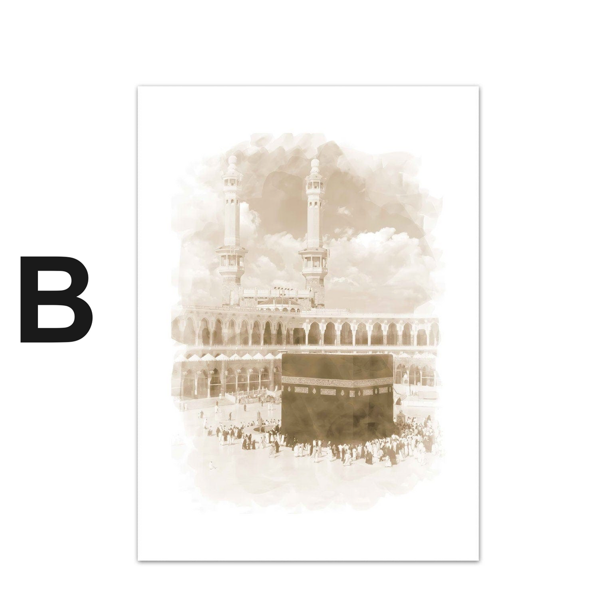 Poster Mekka  Architektur · Wandbilder Wohnzimmer & Schlafzimmer · Deko Print Bilder · ohne Rahmen