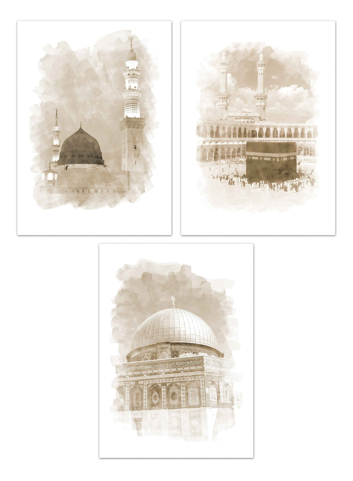 Poster Mekka  Architektur · Wandbilder Wohnzimmer & Schlafzimmer · Deko Print Bilder · ohne Rahmen