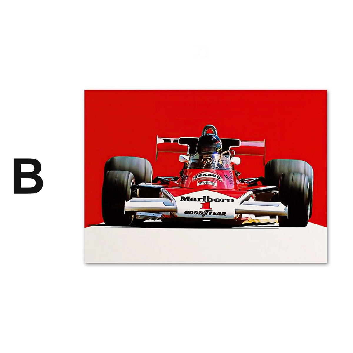 Poster Formel 1 Rennwagen Rennfahrer · Deko Print ohne Rahmen
