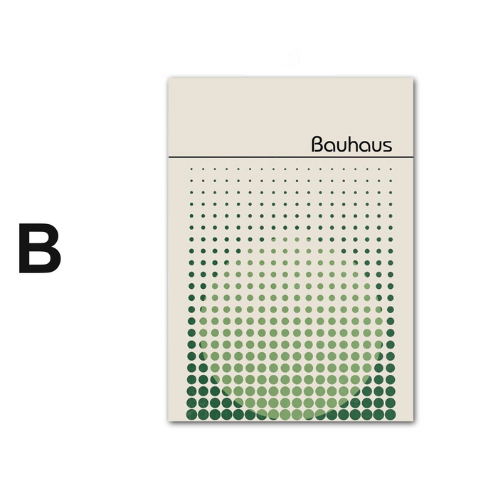 JUSTGOODMOOD Bauhaus Poster – Eleganz auf Baumwolle