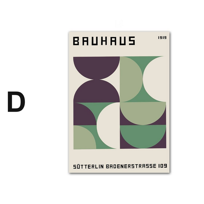 JUSTGOODMOOD Bauhaus Poster – Eleganz auf Baumwolle