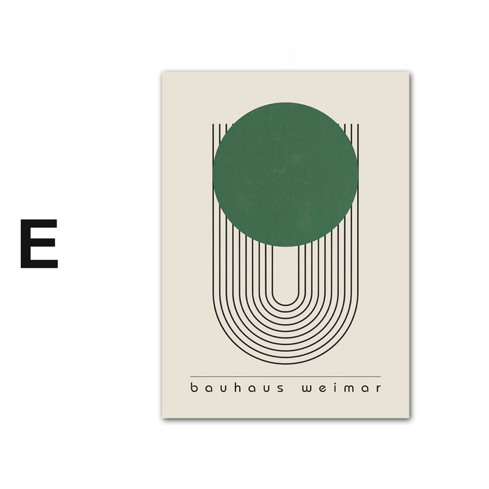JUSTGOODMOOD Bauhaus Poster – Eleganz auf Baumwolle