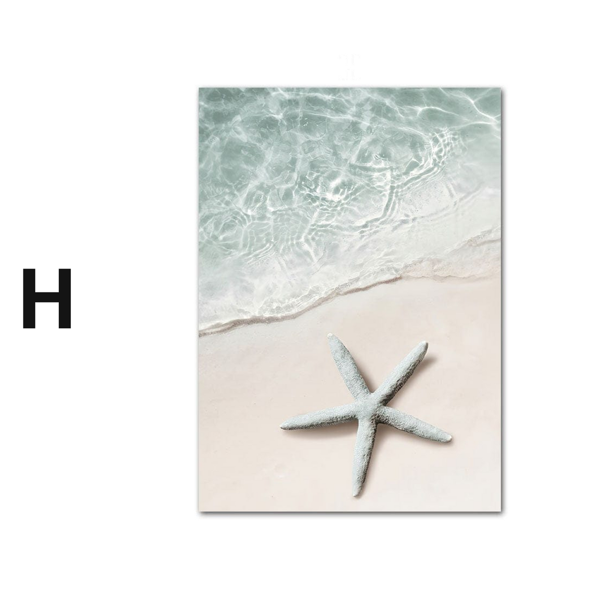 Poster Strand Wellen Meer Palmen Delfin Sonnenbrille Hut · Wandbilder Wohnzimmer & Schlafzimmer ·  Wand Deko · Kunst Druck · ohne Rahmen