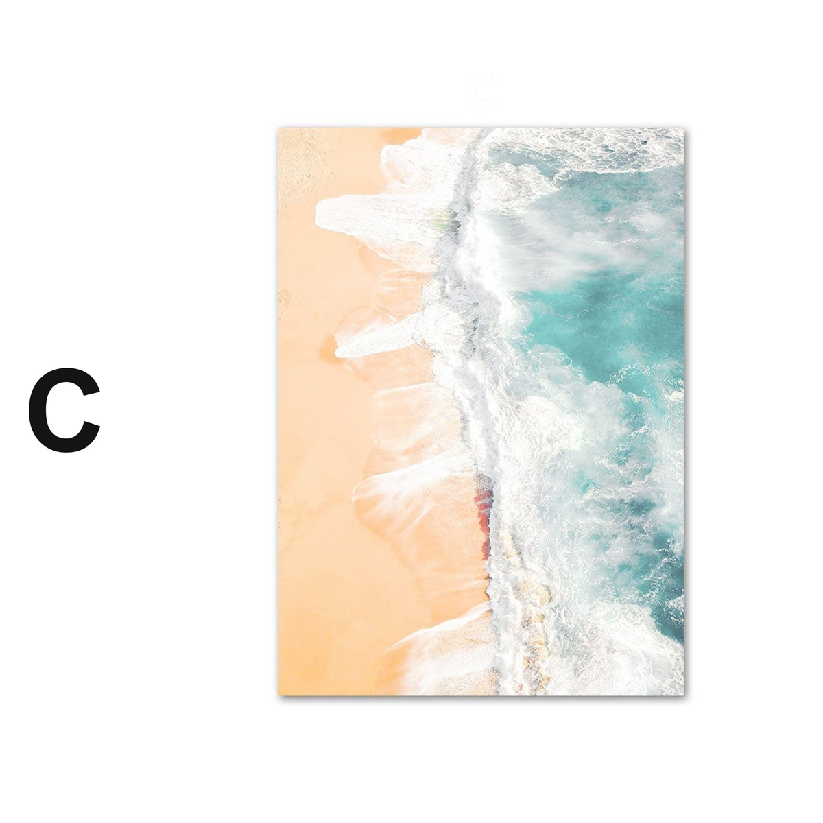 Poster Palmen Strand Muscheln Käfer Surfbretter Ananas · Wandbilder Wohnzimmer & Schlafzimmer ·  Wand Deko · Kunst Druck · ohne Rahmen