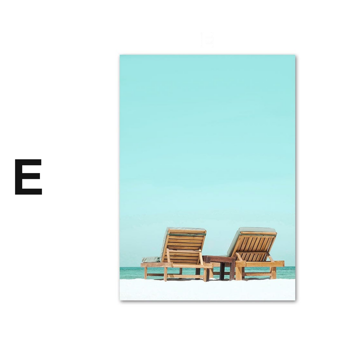 Poster Sonnenschein Hängematte Palmen Meer Buggy Strandliege · Wandbilder Wohnzimmer & Schlafzimmer ·  Wand Deko · Kunst Druck · ohne Rahmen