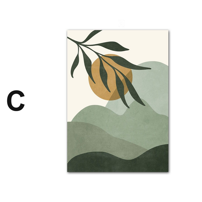 Boho Poster mit Pflanzen & Blättern | JustGoodMood