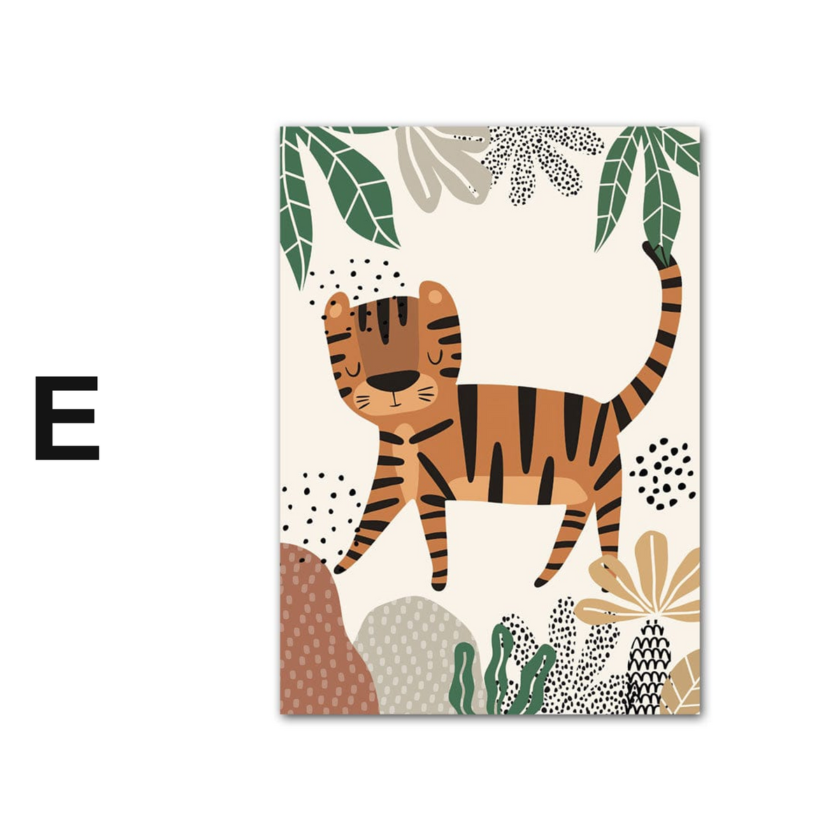 Poster Kinderzimmer Dschungel Tiere Hakuna Matata Löwe Tiger · Kinderzimmer Bilder · Wand Deko · Kunst Druck · Deko Print · ohne Rahmen