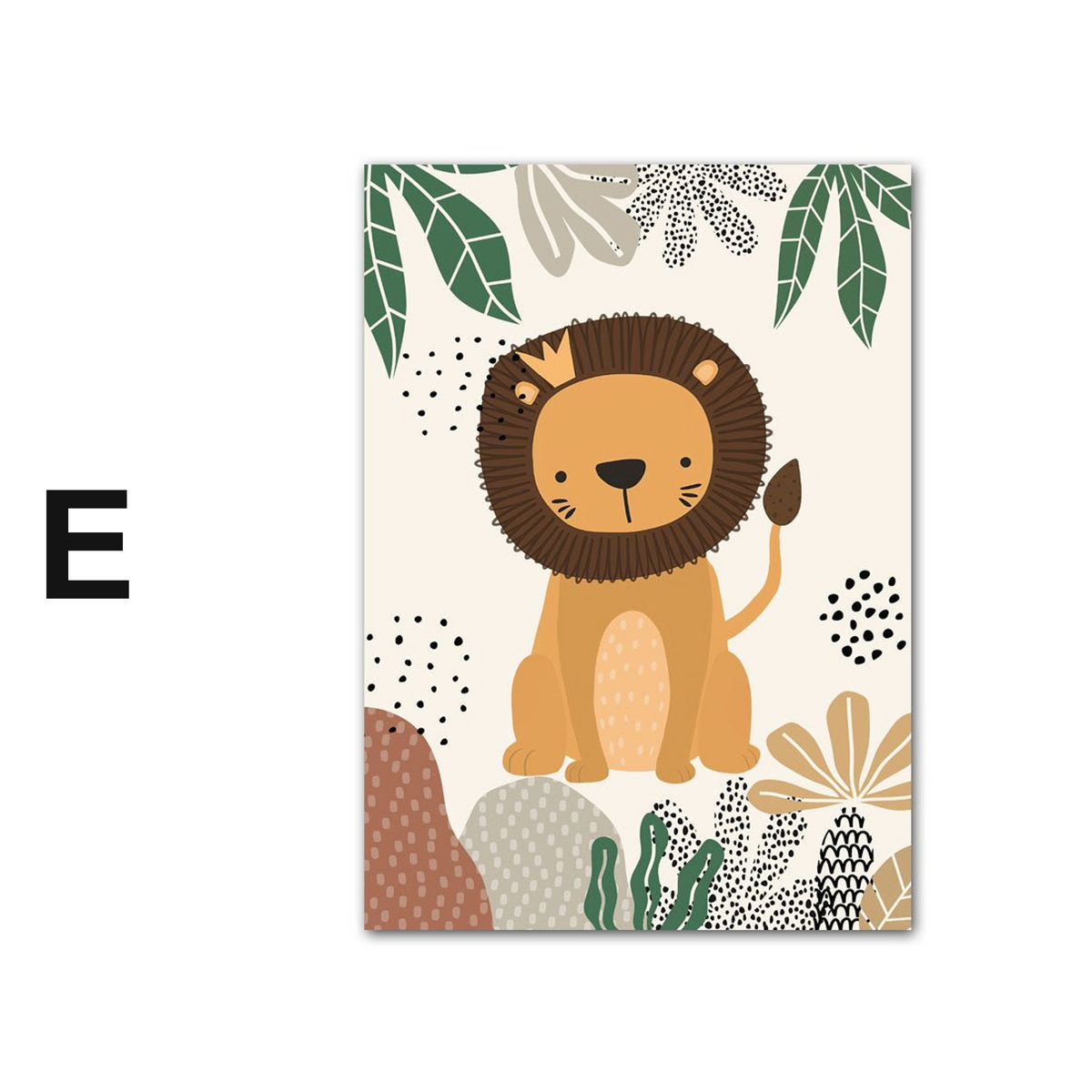 Poster Kinderzimmer Dschungel Tiere Hakuna Matata Löwe Tiger · Kinderzimmer Bilder · Wand Deko · Kunst Druck · Deko Print · ohne Rahmen