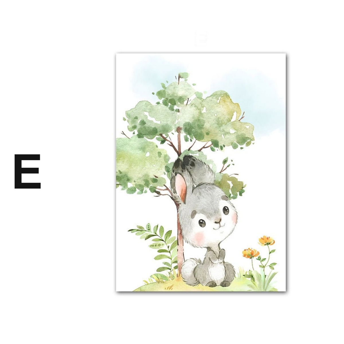 Poster Kinderzimmer Waldtiere Bäume · Kinderzimmer Bilder · Wand Deko · Kunst Druck · Deko Print · ohne Rahmen