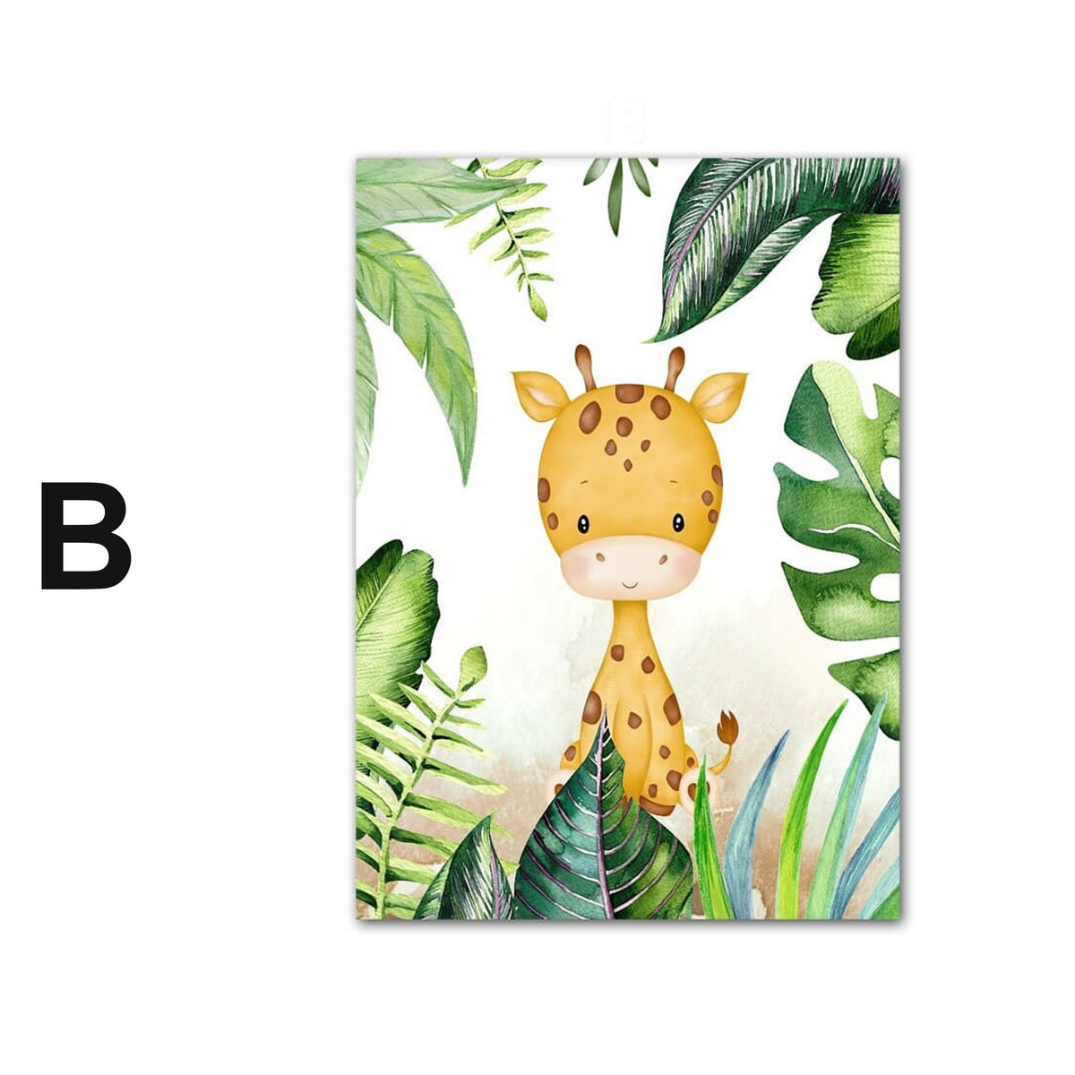 Poster Kinderzimmer Jungle Tiere Bäume · Kinderzimmer Bilder · Wand Deko · Kunst Druck · Deko Print · ohne Rahmen