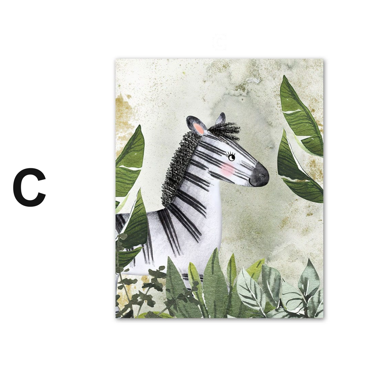 Poster Kinderzimmer Dschungel Tiere Abenteuer · Kinderzimmer Bilder · Wand Deko · Kunst Druck · Deko Print · ohne Rahmen