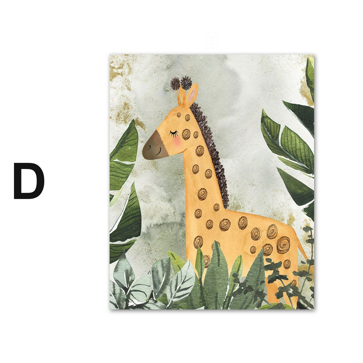 Poster Kinderzimmer Dschungel Tiere Abenteuer · Kinderzimmer Bilder · Wand Deko · Kunst Druck · Deko Print · ohne Rahmen