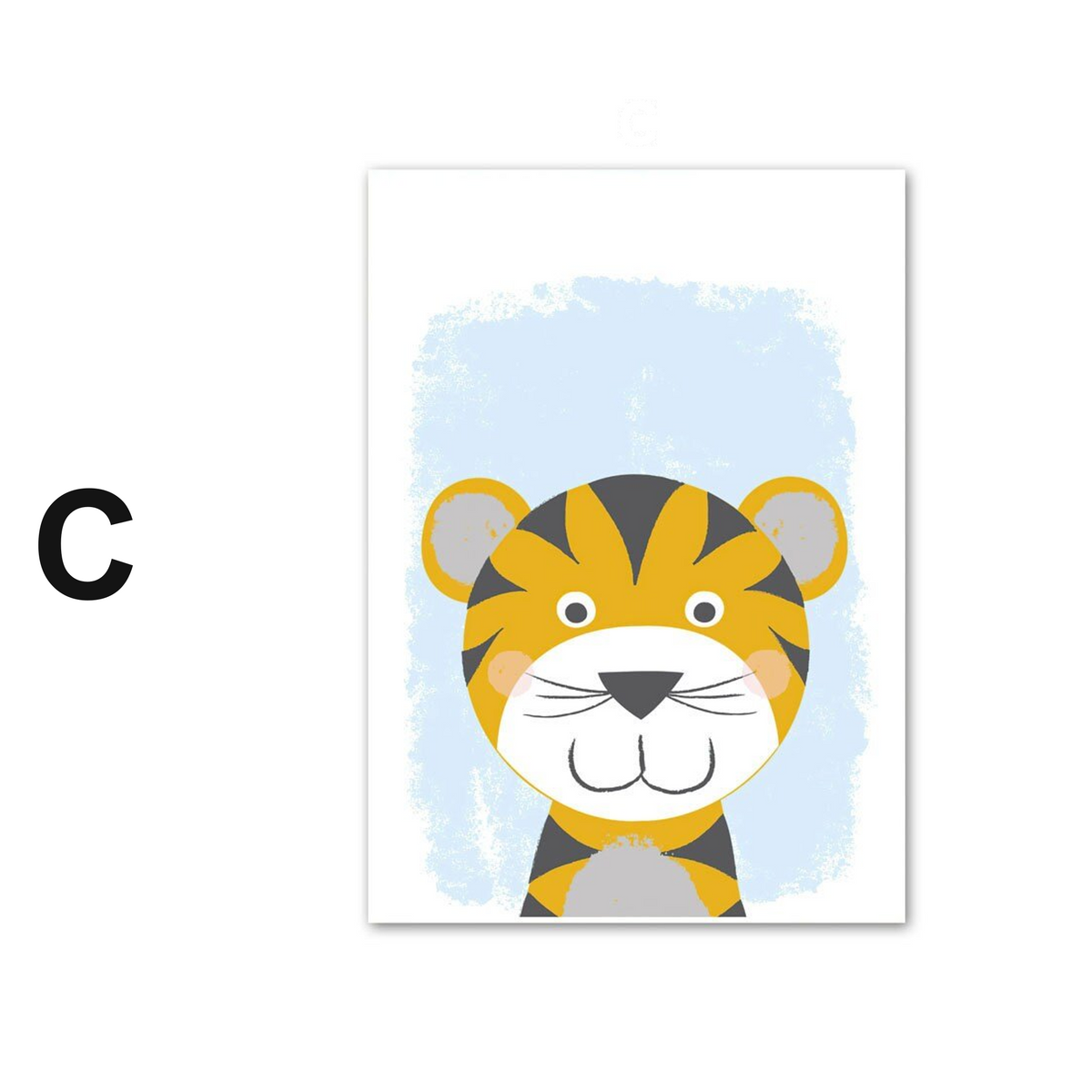 Poster Kinderzimmer Dschungel Tiere Alphabet · Kinderzimmer Bilder · Wand Deko · Kunst Druck · Deko Print · ohne Rahmen