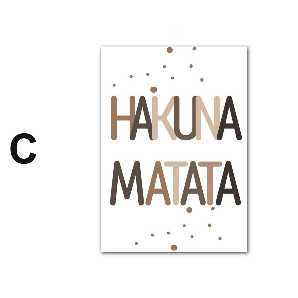Poster Kinderzimmer Hakuna Matata Dschungel · Name Personalisiert · Kinderzimmer Bilder · Wand Deko · Kunst Druck · Deko Print · ohne Rahmen
