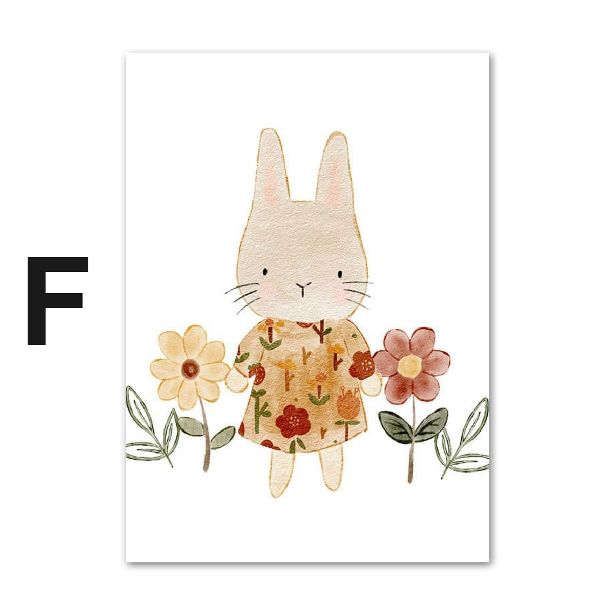 Poster Kinderzimmer Tiere Sonne Regenbogen · Kinderzimmer Bilder · Wand Deko · Kunst Druck · Deko Print · ohne Rahmen
