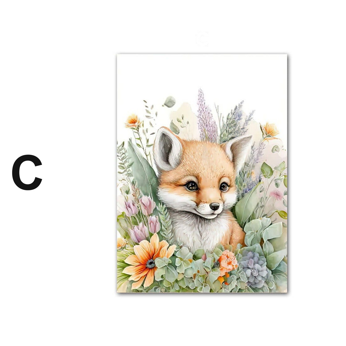 Poster Kinderzimmer Dschungel Wald Tiere · Kinderzimmer Bilder · Wand Deko · Kunst Druck · Deko Print · ohne Rahmen