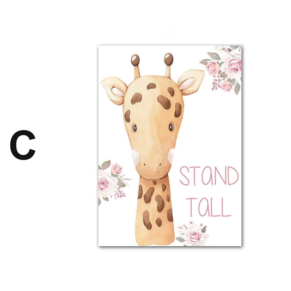Poster Kinderzimmer Wald süße Tiere · Kinderzimmer Bilder · Wand Deko · Kunst Druck · Deko Print · ohne Rahmen