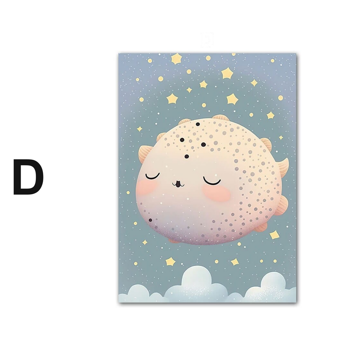 Poster Kinderzimmer Meeres Tiere · Kinderzimmer Bilder · Wand Deko · Kunst Druck · Deko Print · ohne Rahmen