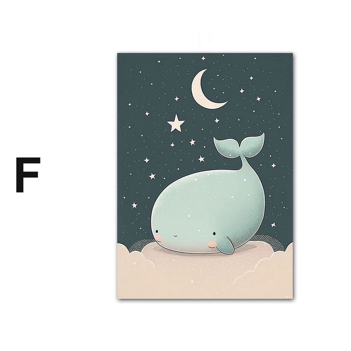 Poster Kinderzimmer Meeres Tiere · Kinderzimmer Bilder · Wand Deko · Kunst Druck · Deko Print · ohne Rahmen