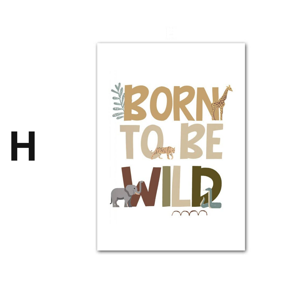 Poster Kinderzimmer Dschungel Tiere · Name Personalisiert · Kinderzimmer Bilder · Wand Deko · Kunst Druck · Deko Print · ohne Rahmen