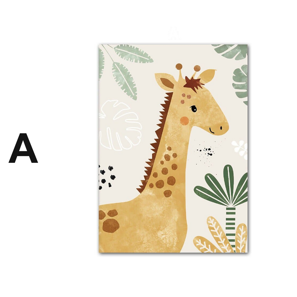 Poster Kinderzimmer Tiere Dschungel · Name Personalisiert ·  Kinderzimmer Bilder · Wand Deko · Kunst Druck · Deko Print · ohne Rahmen