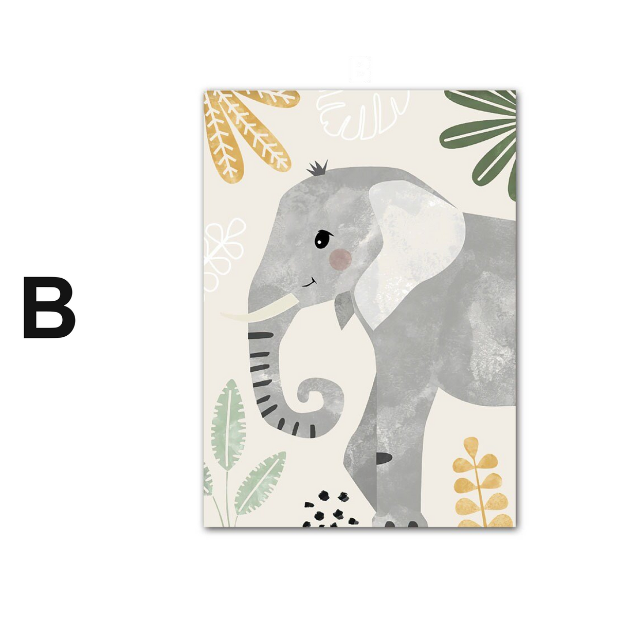 Poster Kinderzimmer Tiere Dschungel · Name Personalisiert ·  Kinderzimmer Bilder · Wand Deko · Kunst Druck · Deko Print · ohne Rahmen