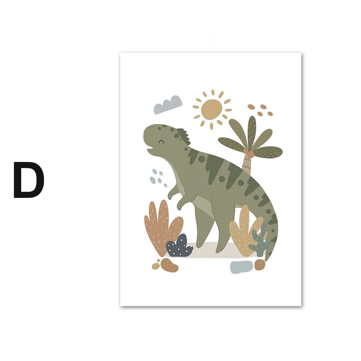 Poster Kinderzimmer Dinosaurier Alphabet ·  Kinderzimmer Bilder · Wand Deko · Kunst Druck · Deko Print · ohne Rahmen