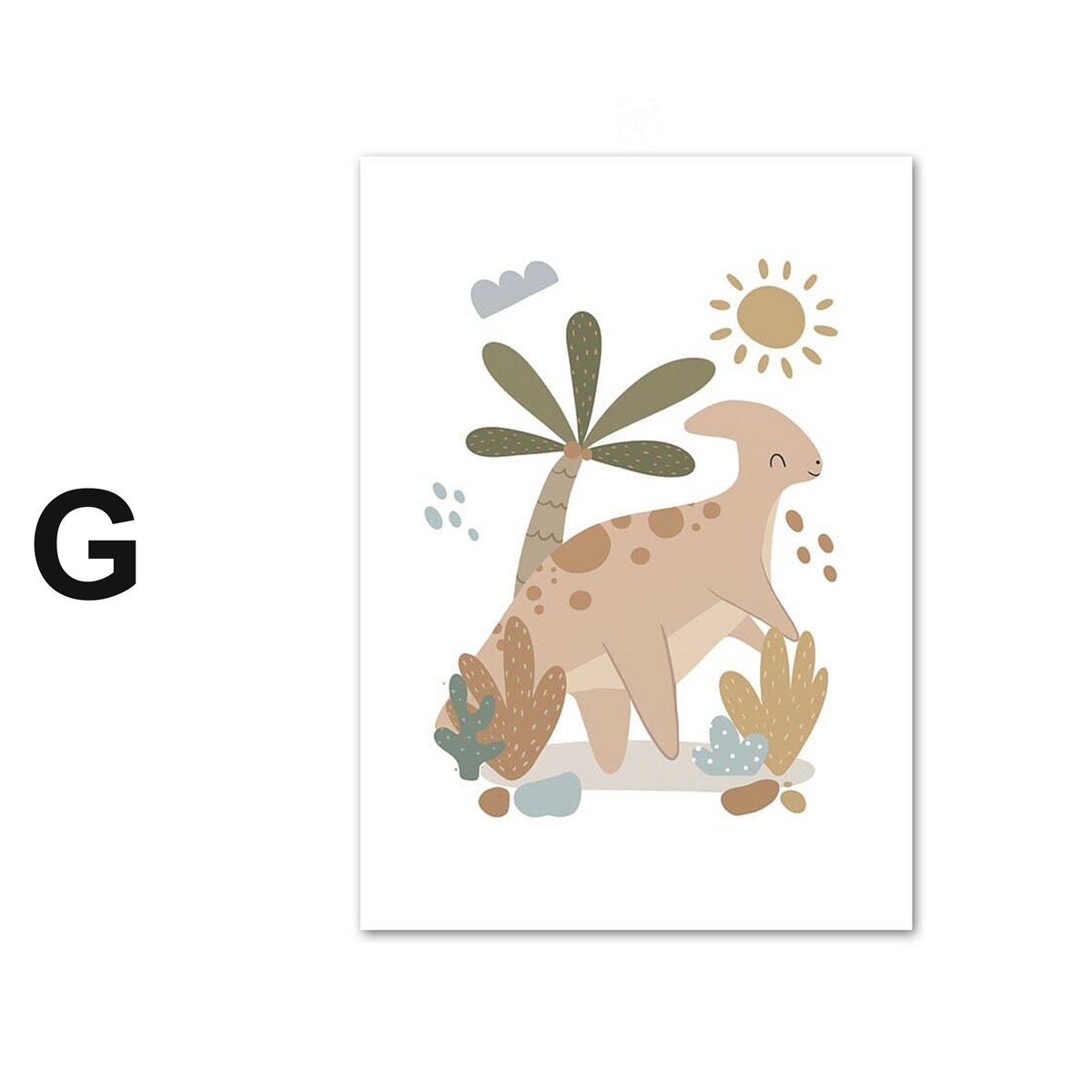 Poster Kinderzimmer Dinosaurier Alphabet ·  Kinderzimmer Bilder · Wand Deko · Kunst Druck · Deko Print · ohne Rahmen