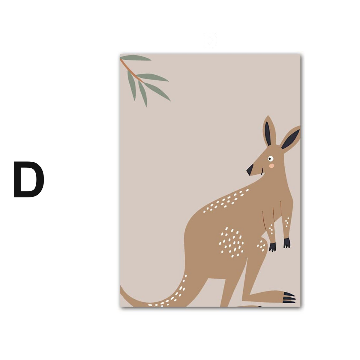 Poster Kinderzimmer Tiere Australien Kangaroo Koala Bär · Kinderzimmer Bilder · Wand Deko · Kunst Druck · Deko Print · ohne Rahmen