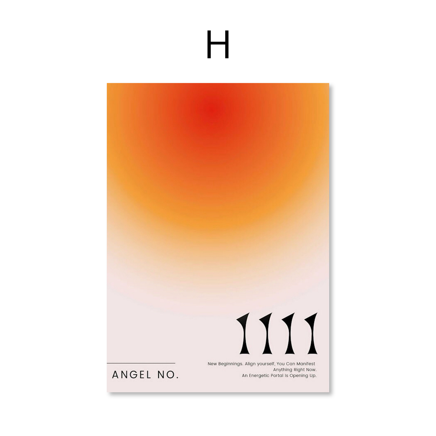Poster Manifestierung Zahlen Energie und Positivität · Bilder Wohnzimmer | Wandbilder Schlafzimmer | Deko Print ohne Rahmen | Bilder