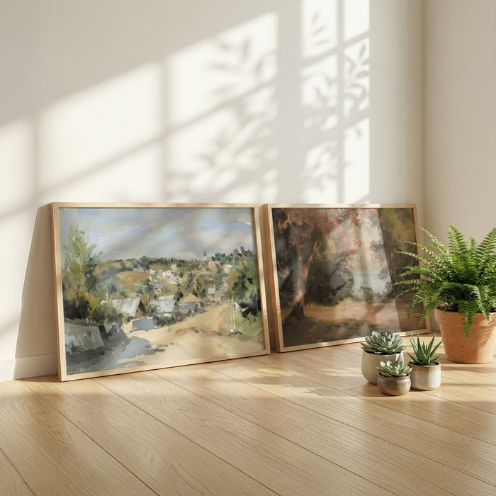 Vintage Landschaft Poster auf Baumwolle – JUSTGOODMOOD