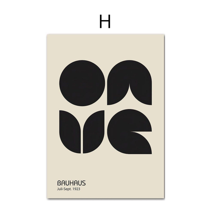 JUSTGOODMOOD Bauhaus Auge Poster – Premium Qualität