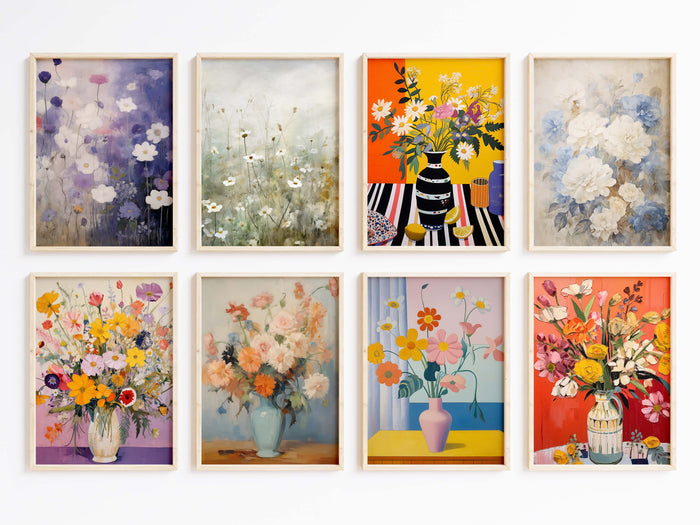 Blumen Poster aus Premium Baumwolle – Made in Germany