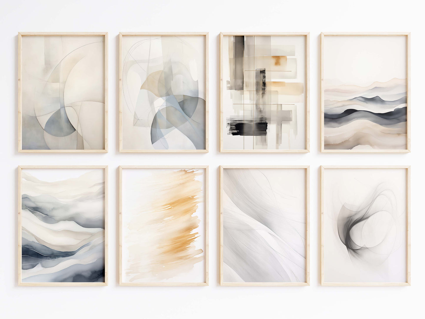 Abstraktes Poster · Geschenkidee · Organische Formen · Fließende Linien · Moderne Minimalistische Kunst · Dekoprint ohne Rahmen