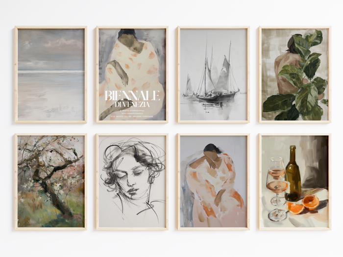 Moderne Vintage Poster auf Premium Baumwolle