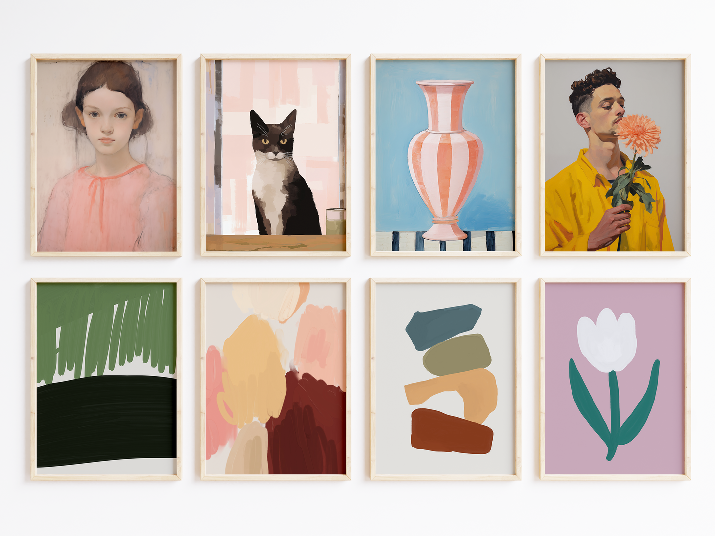 Moderne Kunst Poster · Geschenkidee · Zeitgenössische Illustrationen Abstrakte Kunst · Dekoprint ohne Rahmen