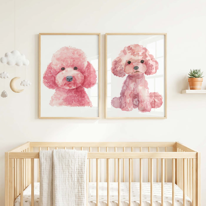 Hunde Poster für Kinderzimmer mit niedlichen Welpen