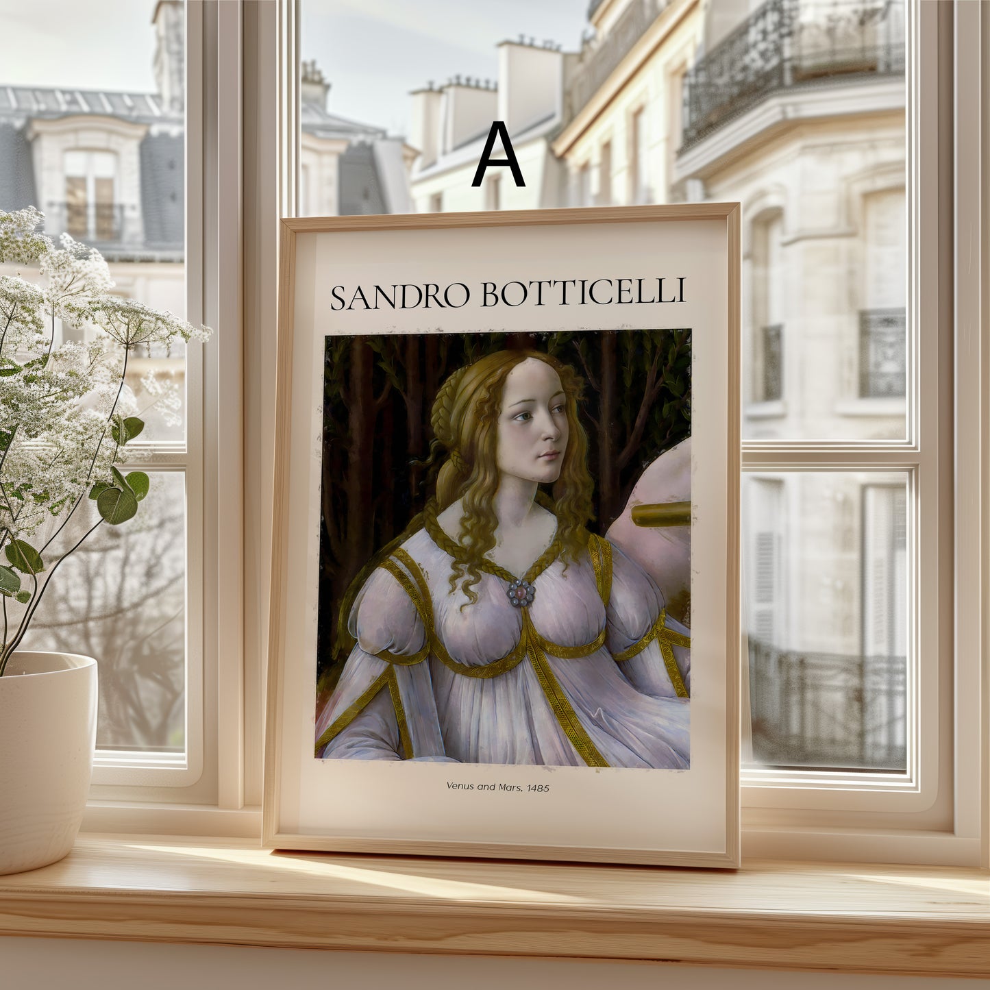 Sandro Botticelli Poster · Geschenkidee · Venus Porträts Madonna Geburt der Venus · Dekoprint ohne Rahmen