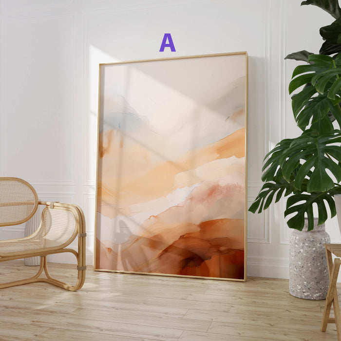 JUSTGOODMOOD Aquarell Poster – Edle Naturwandkunst