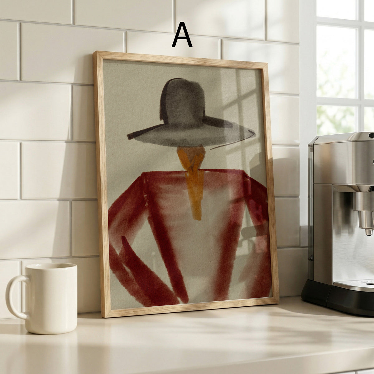 Poster Wandbilder Wohnzimmer · Abstrakte Kunst Art Deco · Moderne Bilder ohne Rahmen