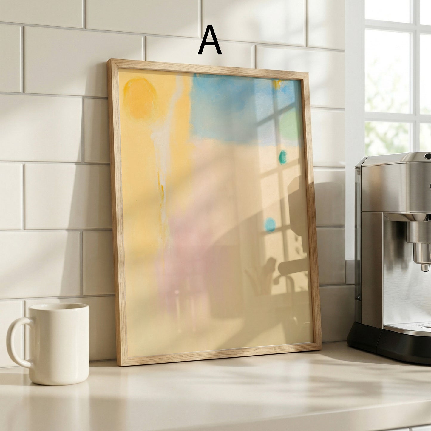 Abatrakte Poster · Geschenkidee · Moderne Farbflächen in Pastell · Minimalistische Malerei · Dekoprint ohne Rahmen