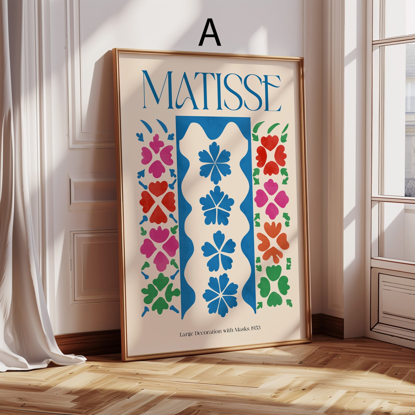 Henri Matisse Poster · Geschenkidee · Scherenschnitt Masken Abstrakte Formen Bunte Kompositionen · Dekoprint ohne Rahmen