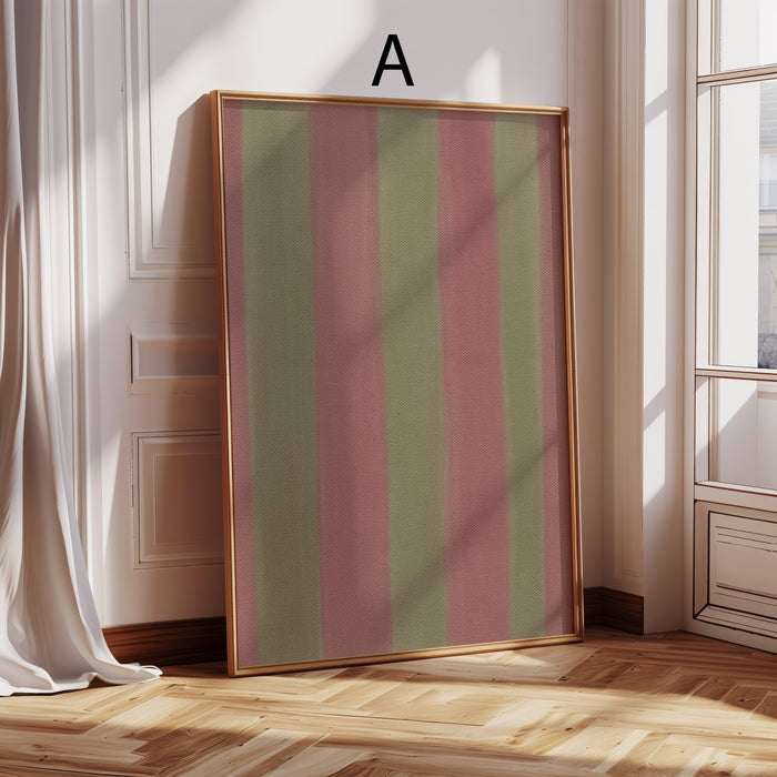 Geschenkidee · Streifen und Karo Muster Poster Ästhetische Prints und Blumen · Dekoprint ohne Rahmen | JUSTGOODMOOD