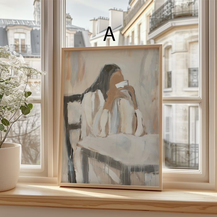 Kunst Poster Vintage Stil mit Meer & Natur
