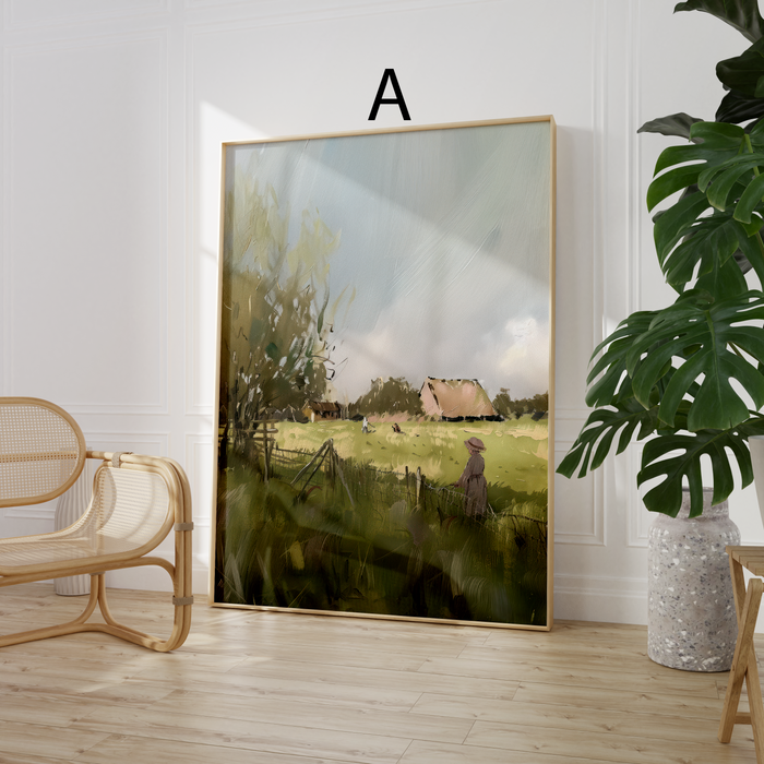 JUSTGOODMOOD Poster – Premium Baumwoll-Leinwandkunst