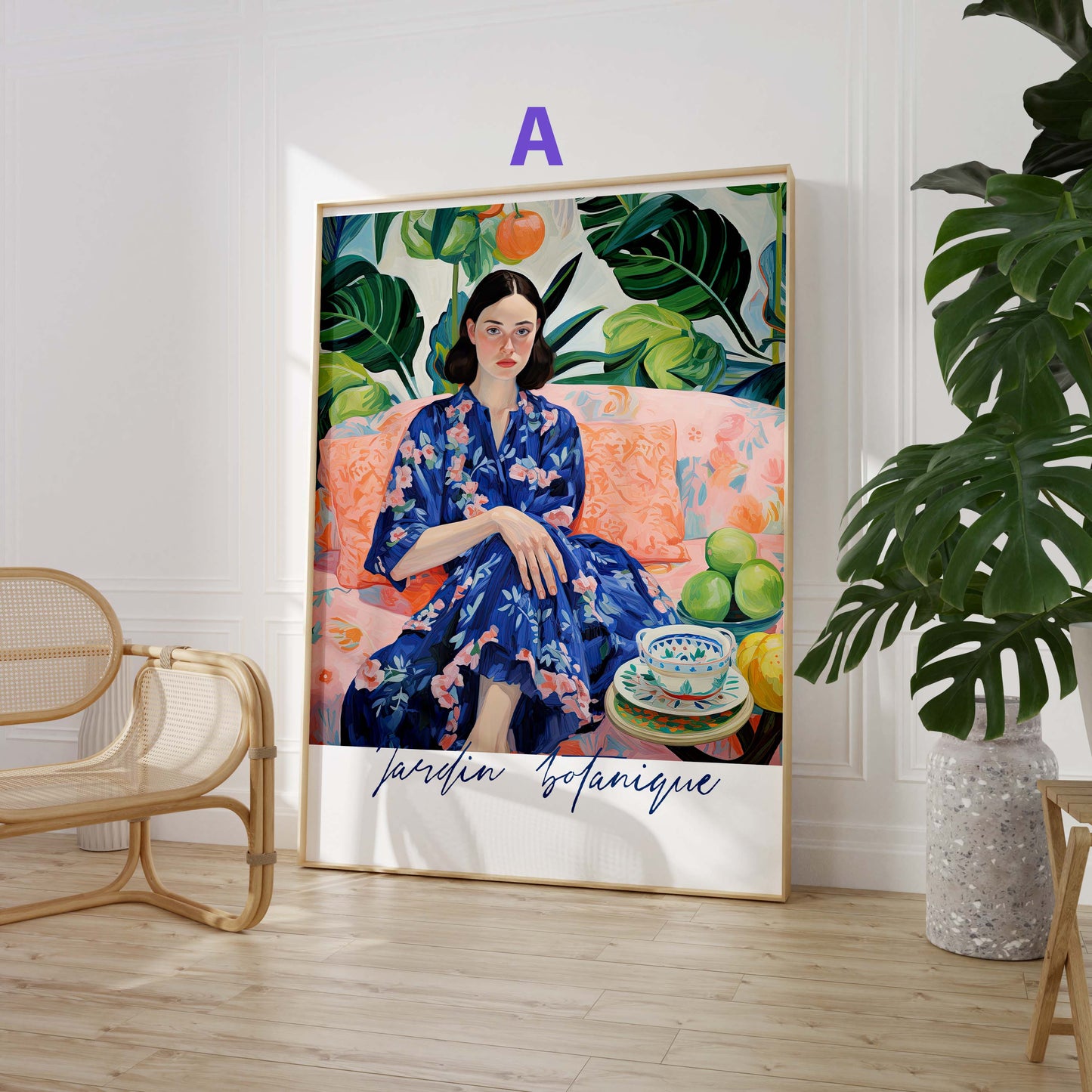 Mediterrane Kunst Poster · Geschenkidee · Moderne Stillleben Landschaften und Farbenfrohe Illustrationen · Dekoprint ohne Rahmen