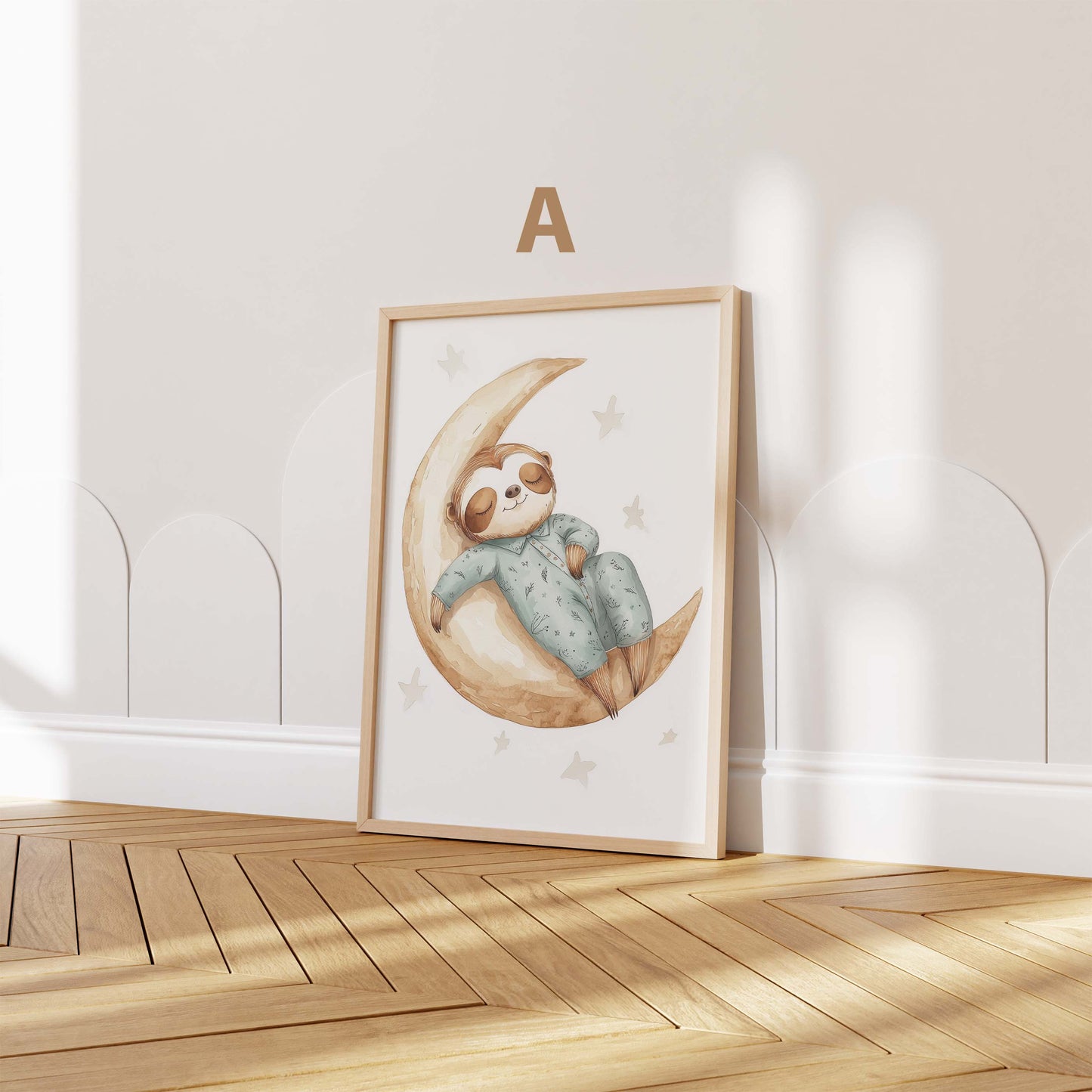 Süßes Tier Poster · Geschenkidee · Aquarell Tier Illustration Style Design · Kinderzimmer Wanddeko · Print ohne Rahmen