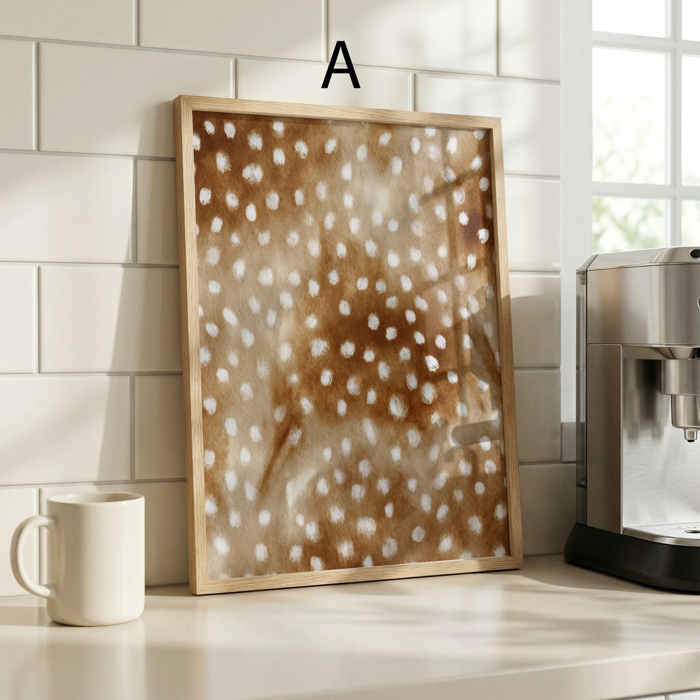 Tiermuster Poster · Geschenkidee · Tierfell Muster Wildtiere Leopard und Tiger Texturen · Dekoprint ohne Rahmen