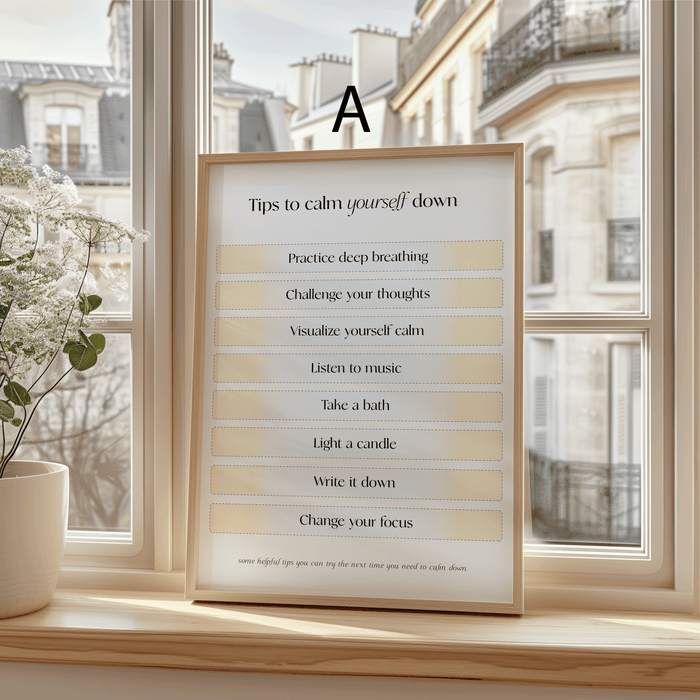 Mental Health Poster – Premium Baumwoll-Canvas